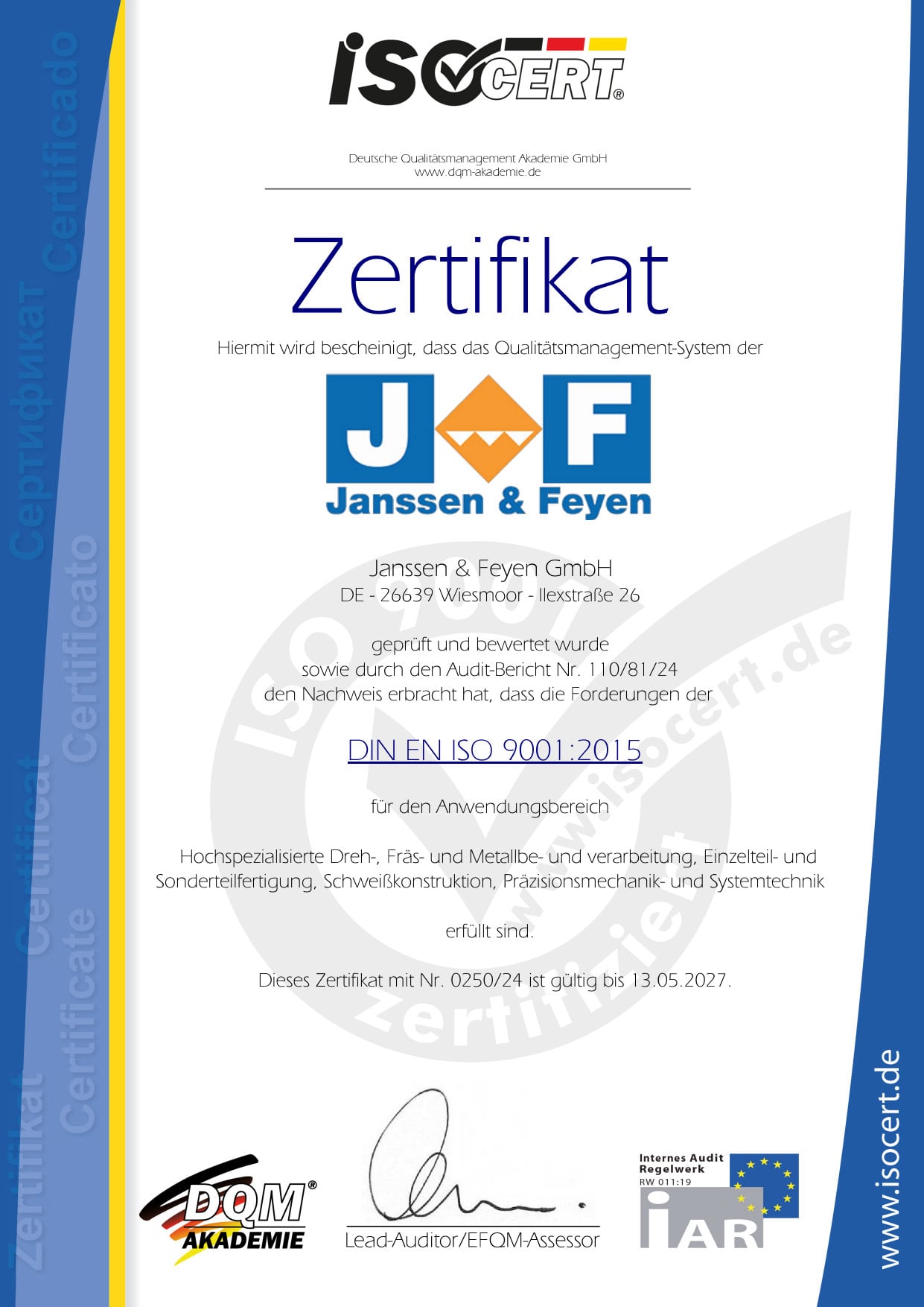 DIN EN ISO 9001 2015 DE